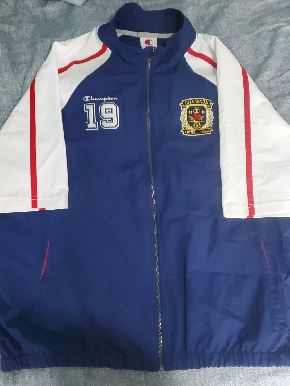 Champion World Game Day Futbol League Short Sleeve Windbreaker Jacket